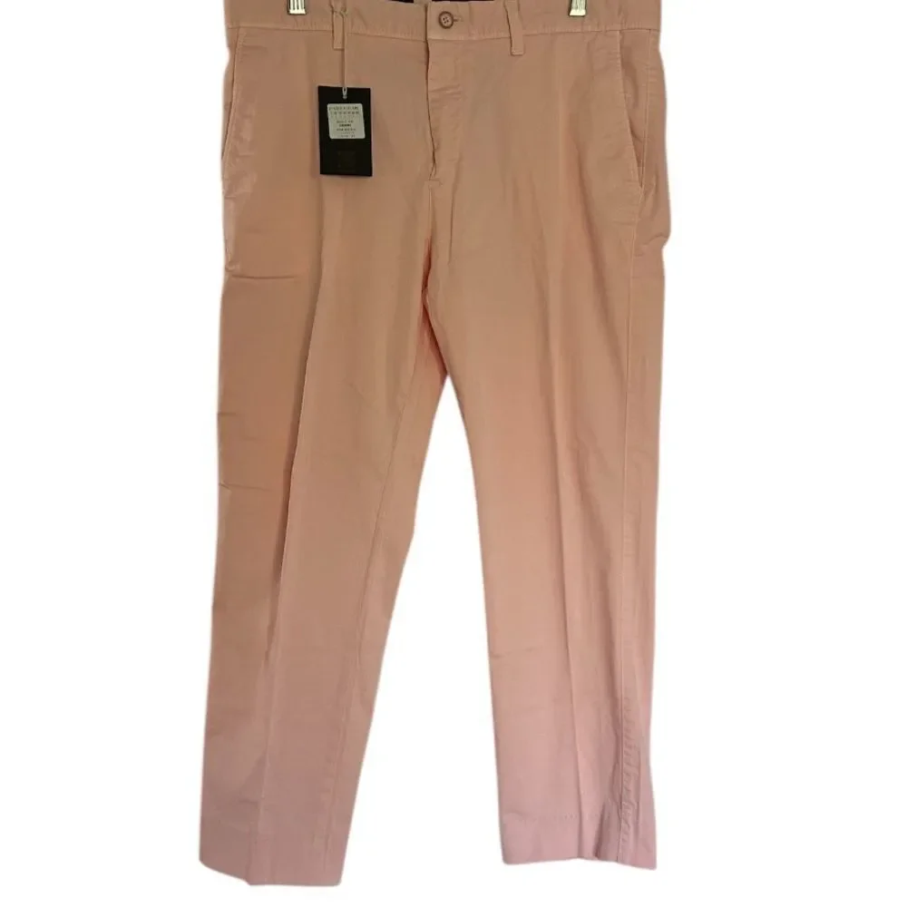 Pars Gear Men’s Pale Pink Slim Fit Chino Pants Size 34 New with tags